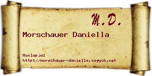 Morschauer Daniella névjegykártya